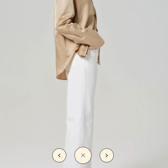 NWT Citizens of Humanity Annina Trouser Jean 30” in Soft White - Picture 2 of 7